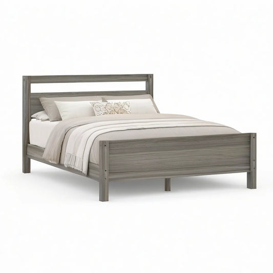 Doppelbett-Rahmen 160 x 200 cm in Grau, 213 x 173 x 120 cm